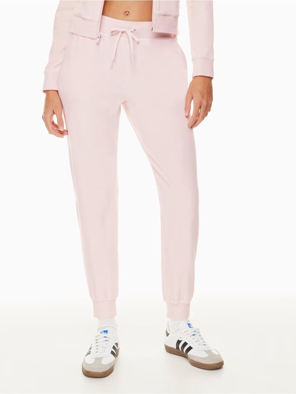 NWT Aritzia Sunday Best Kimora Shy Pink Mid rise Velour Joggers Pants new Y2K